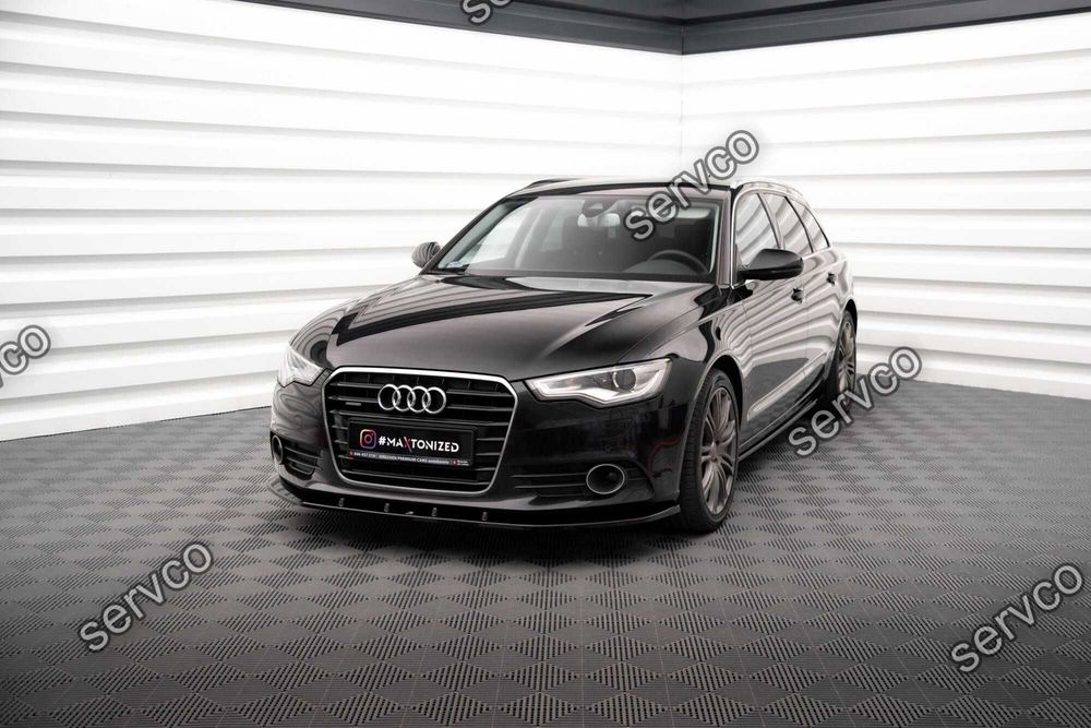 Prelungire splitter bara fata Audi A6 C7 11-14 v16 - Maxton Design