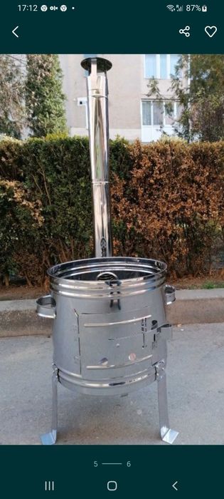 cazan inox/ cu ceaune Fontă Emailata 22L /899