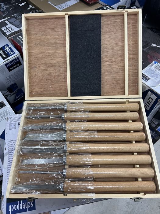 Дърводелски Длета за струг комплект 8 броя Scheppach