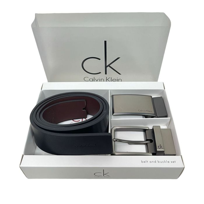Мъжки подаръчен комплект колан Calvin Klein 033 !