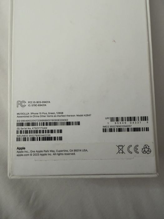 iphone 15 Plus 128 gb
