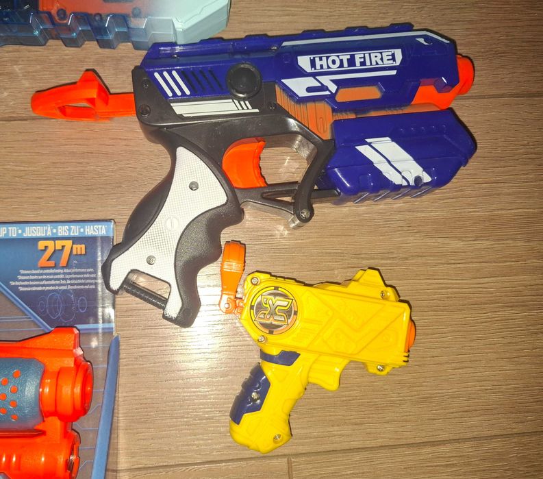 NERF Бластер детско пластмасово оръжие/играчка/ 3бр.+стрелички