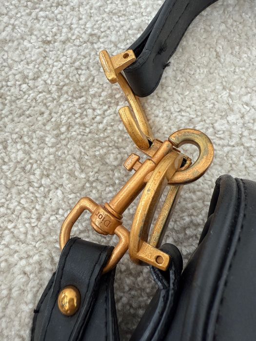 Черна чанти Dior Saddle bag Диор