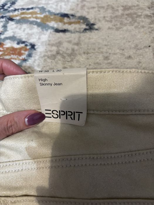 Blugi aurii cu fir stralucitor Esprit 38