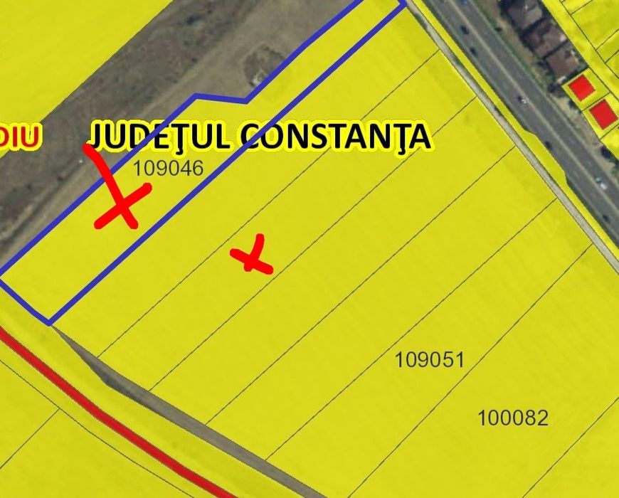 Ovidiu Sud, 5000 mp INTRAVILAN vedere la lac