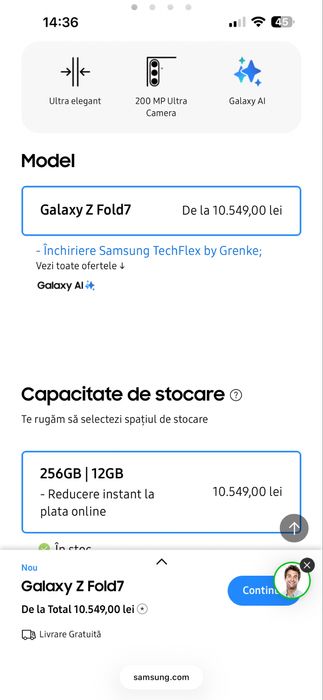 Samsung Galaxy Z Fold7, 12GB RAM, 256GB, 5G, Jetblack cutie