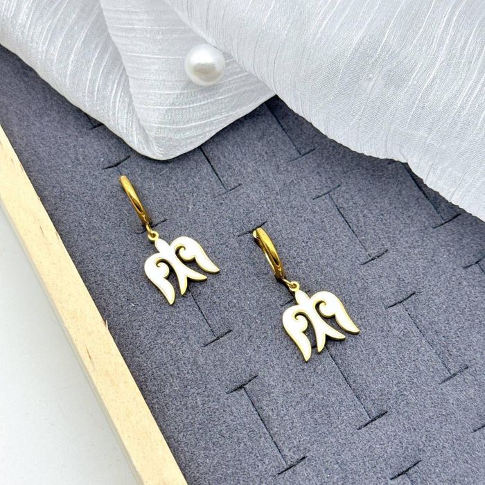 Этно сережки из титана