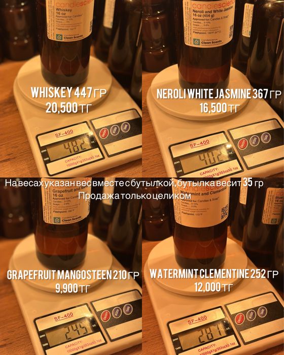 Candlescience аромамасла отдушки для свечей