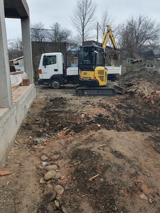 Inchiriez buldoexcavator bobcat excavator compactor basculă Demolări!