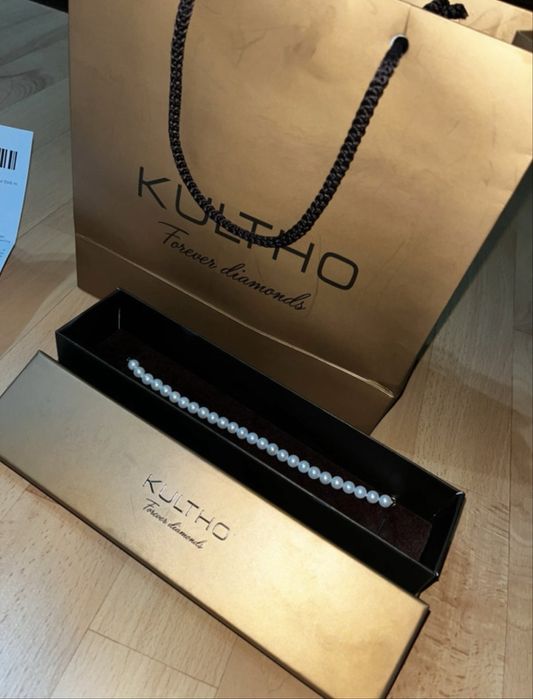 Bratara 26 perle de cultura Kultho, garantie inclusa