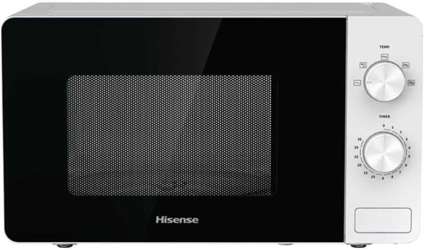 Микровълнова печка Hisense 20L (H20MOWP1) Бяла 700W лесна за почистван