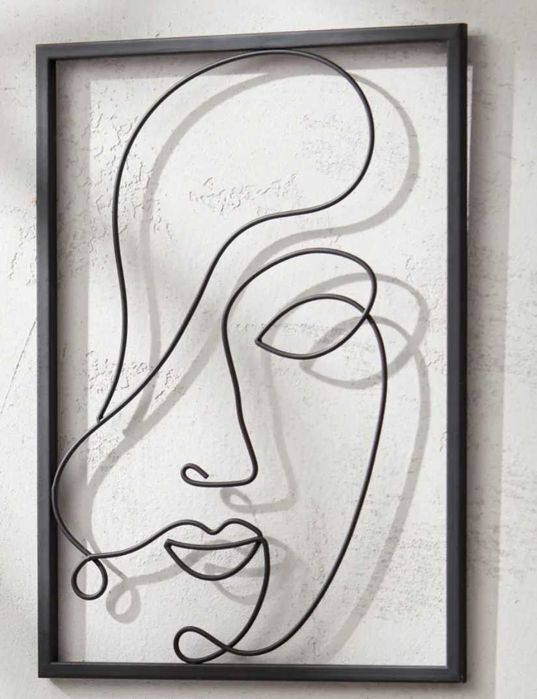 Метална арт декорация за стена