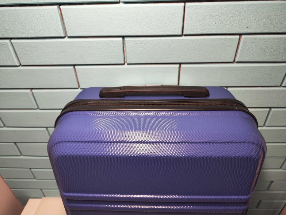 KONO твърд куфар 55 см 39 л с 4 колела и TSA ключалка тъмносин