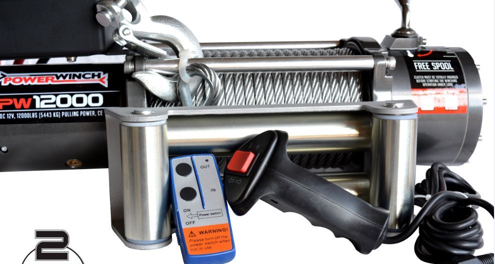 Troliu Electric-24 V PW12000E (5443kg) pt.asistență rutieră- platforma