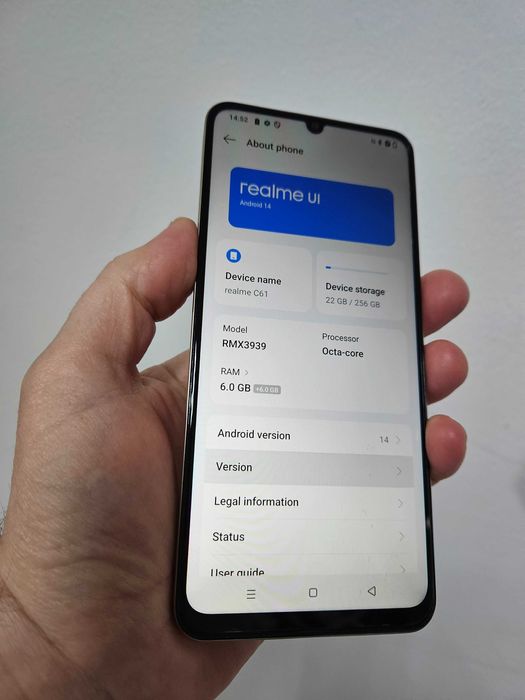Realme C61 256 gb impecabil Garantie.