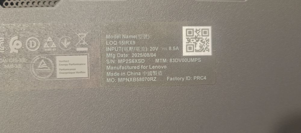 Игровой ноутбук Lenovo Loq