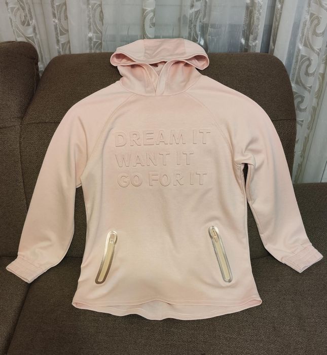 ZARA Girls - Hanorac Roz Pudră „Dream It” – Stare Excelentă – 164 cm
