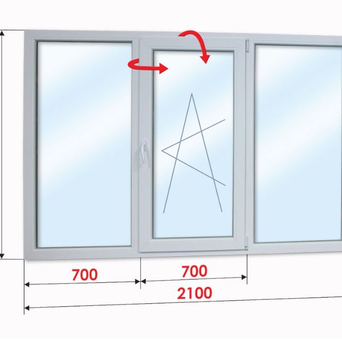 ПВЦ Прозорец 2100х1400