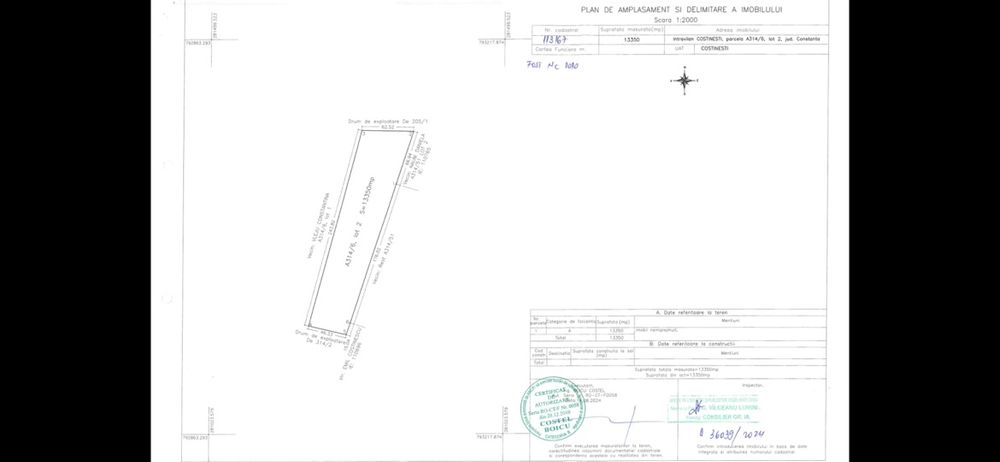 Vand teren Costinesti epava, zona Beach Please