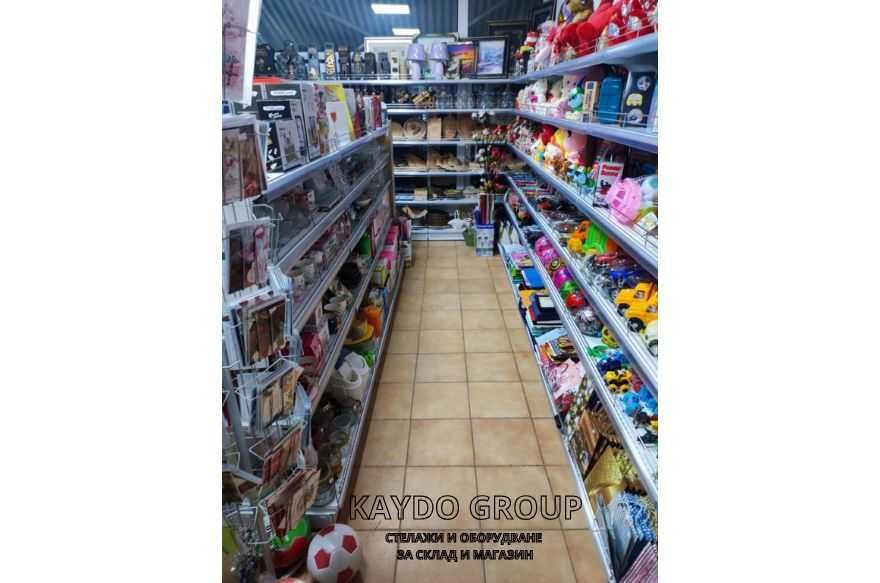 Магазинен стелаж, рафт, метални стелажи, професионално оборудване