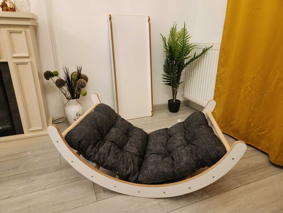 set 3in1 Balansoar Pikler+ Rampa+ perna, Tobogan montessori, Pickler