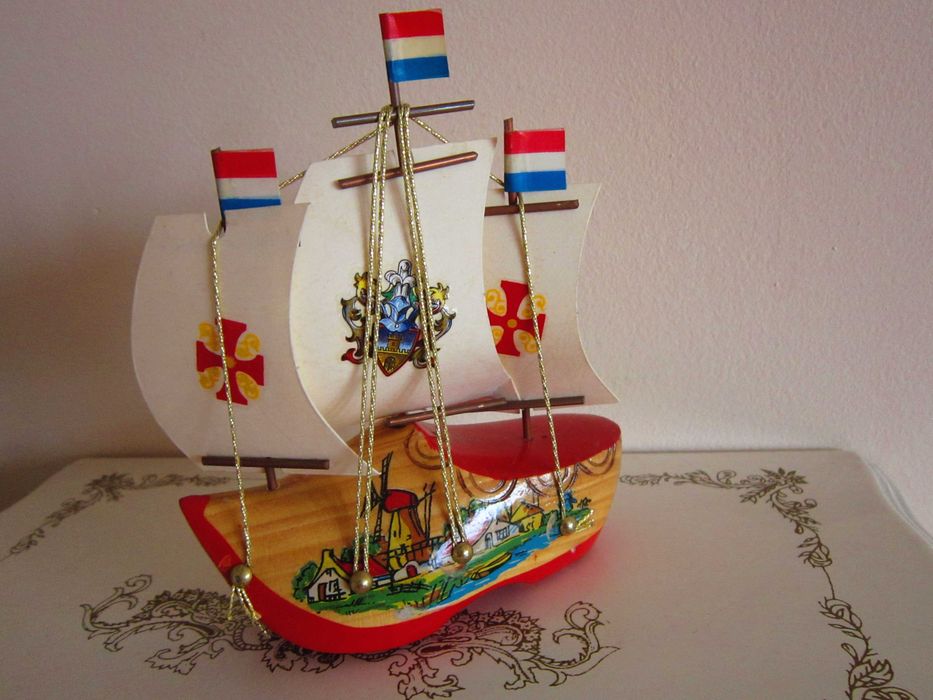 barca Vapor/Corabie handmade Olanda anii '80