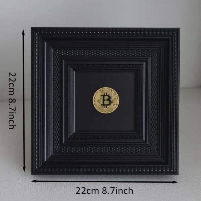 Гравюра, монети, колекционерска картина биткоин, BITCOIN