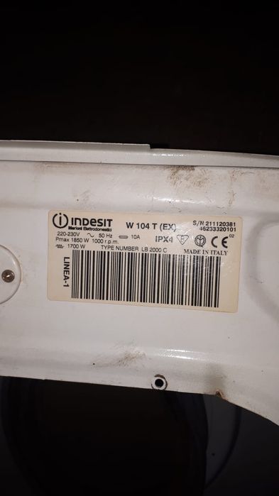 Мотор от стиральной машины (оригинал) W104T (EX) indesit
