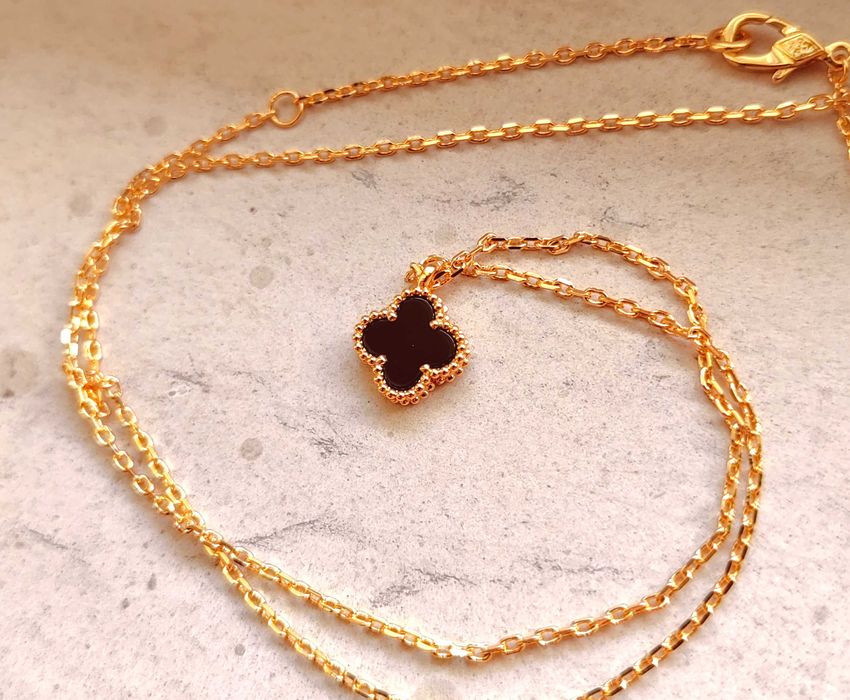 Дамско колие с малка черна детелина - Van Cleef & Arpels VCA