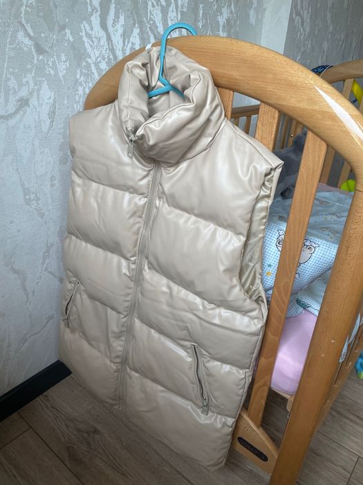 Жилет весна/осень, бежевый, размер M