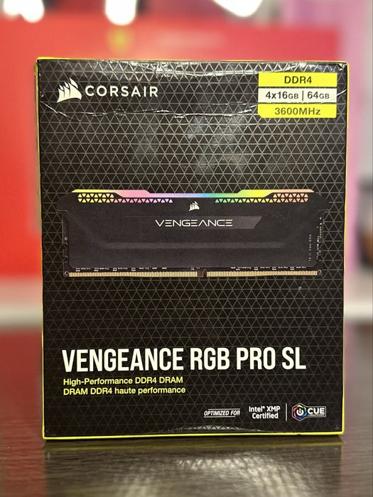 Kit Memorie RAM Corsair Vengeance RGB PRO SL 64GB (4x16GB) DDR4 3600MHz - Nou