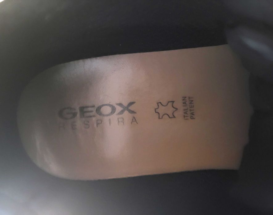 GEOX мъжки боти, естествена кожа, текстил