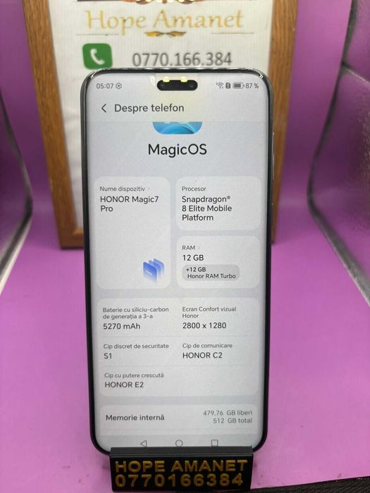 HOPE AMANET P2-Honor magic 7 pro 512 GB/12 RAM