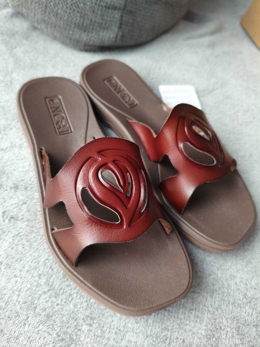 Sandale Oncai pentru femei – tip șlapi, casual, maro, mărimea EU 36