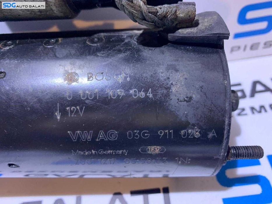 Electromotor BOSCH cu 9 Dinti Audi A4 B7 2.0 TDI BNA BRF BVG BRD BVA BLB BRE BPW BVF BRC 2005 - 2008 Cod 03G911023A 0001109064 [B3672]