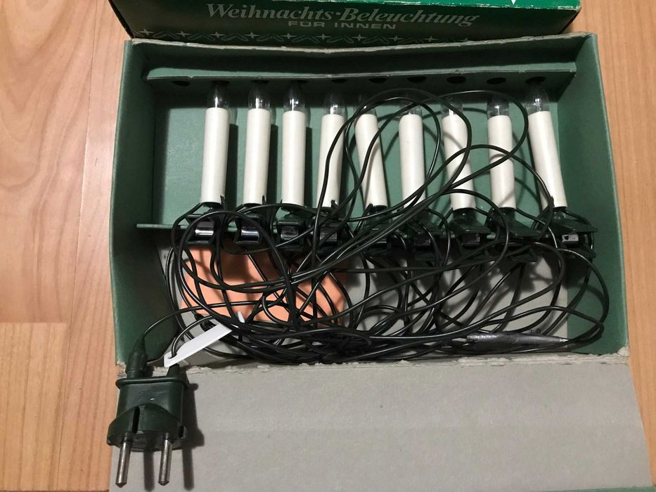 Instalatie craciun cu becuri vintage
