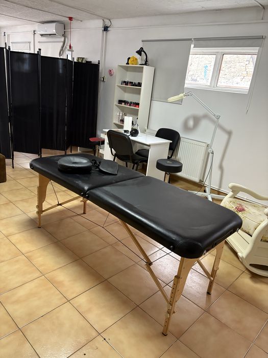 Pat pliabil pentru gene negru de lemn beauty