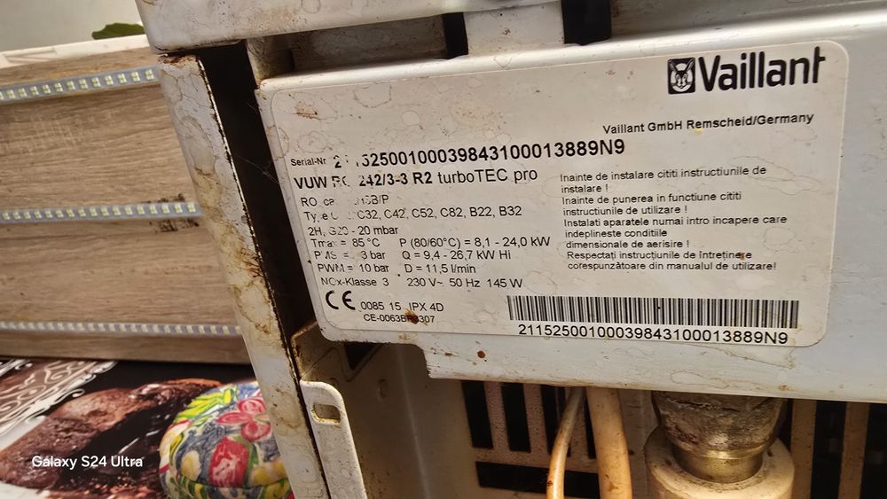 Centrala Vaillant de 24 kw