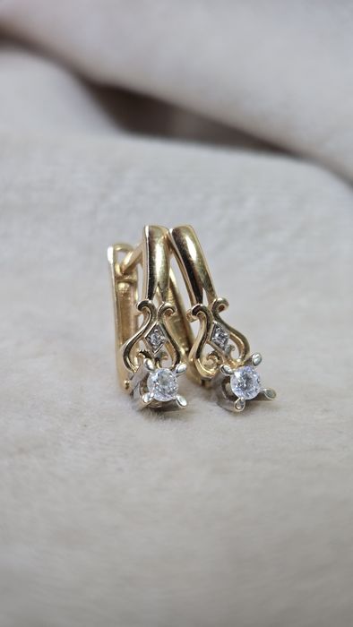 Серьги из красного золота