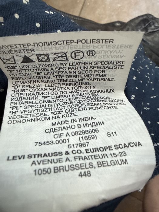 Geacă Biker Levi's Originală Damă – 100% Piele Naturală de Miel, Mărimea L