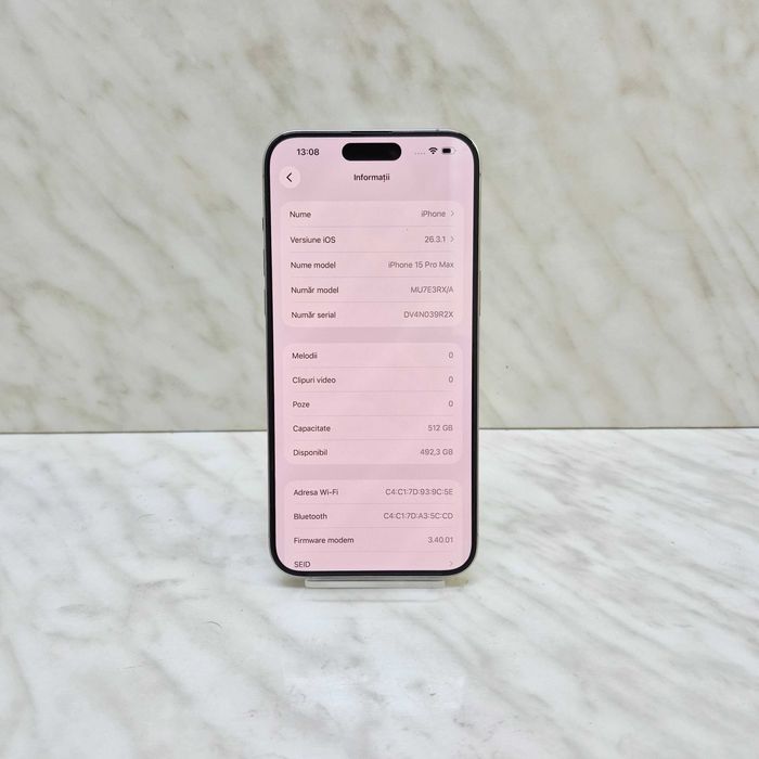 iPhone 15 Pro Max 512GB 89% Baterie Zeus Amanet Militari 35401