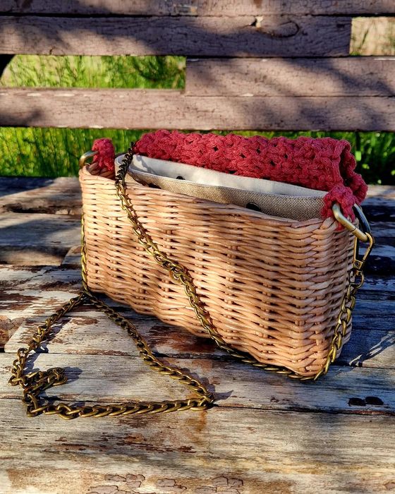 Сумка летняя, плетёная