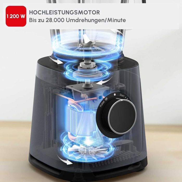 Нов 2г Гаранция Мощен Настолен Блендер Tefal PERFECTMIX+ 1200W/230V, 2 литра