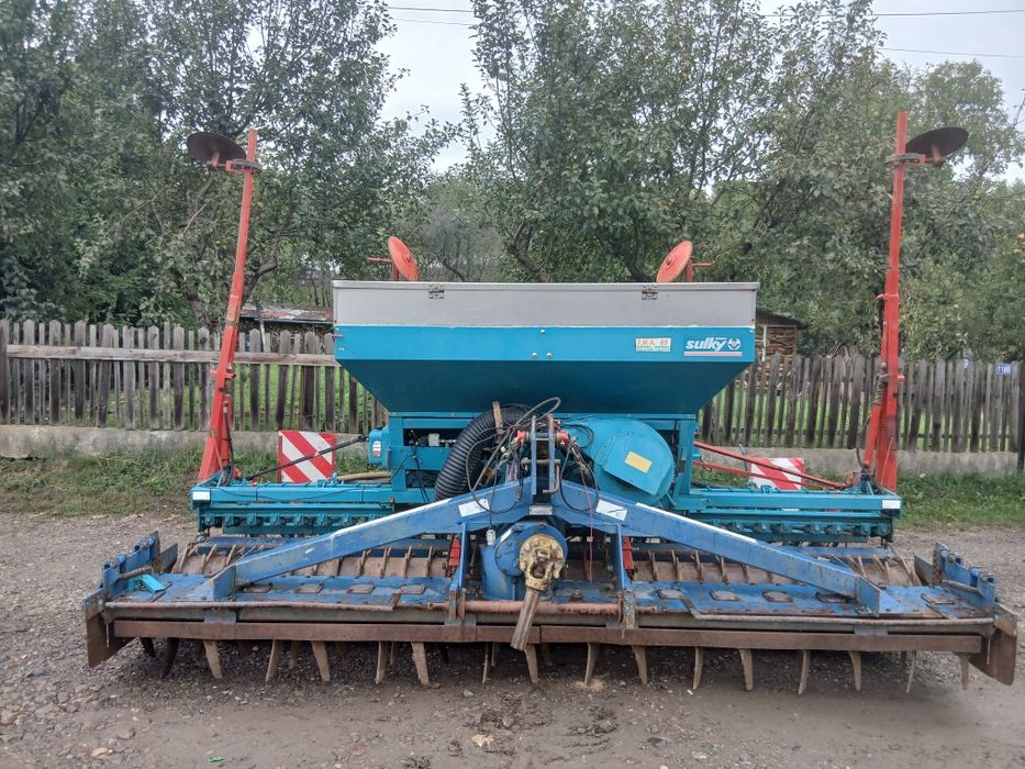 Freza Rotativa Rabe werk + Semanatoare sulky Paioase Agregat  4 m