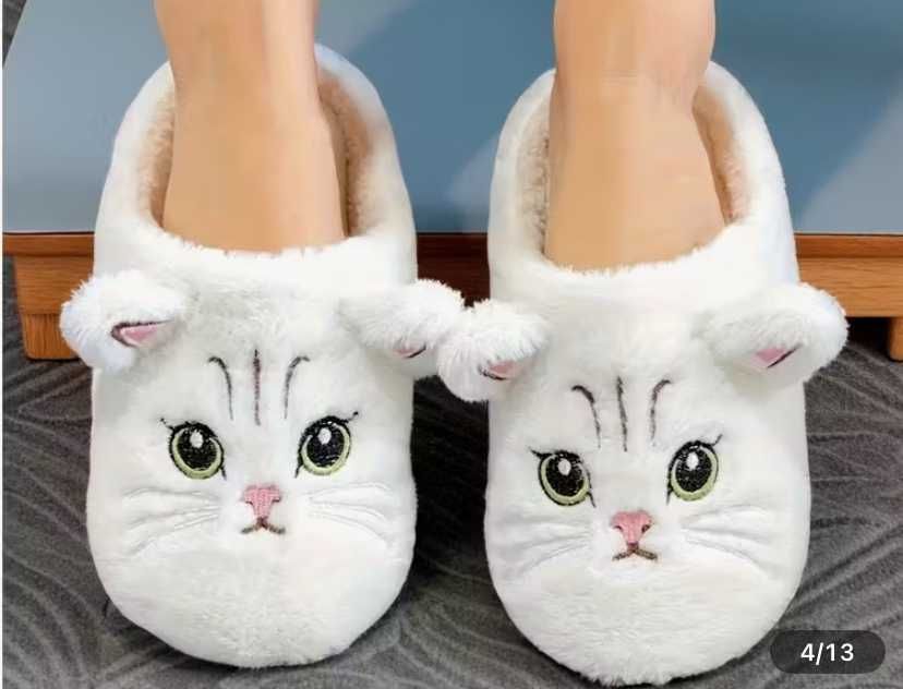 Чехли/обувки меки пухкави,топли противоплъзгаща подметка