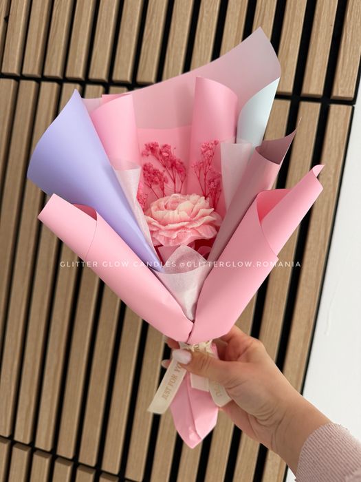 Buchet de floare de soia cadou personalizabil - marturii