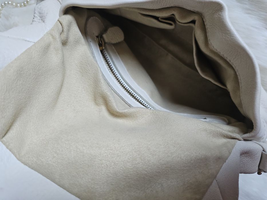 Marc by Marc Jacobs - poșetă / geantă de piele naturală, albă