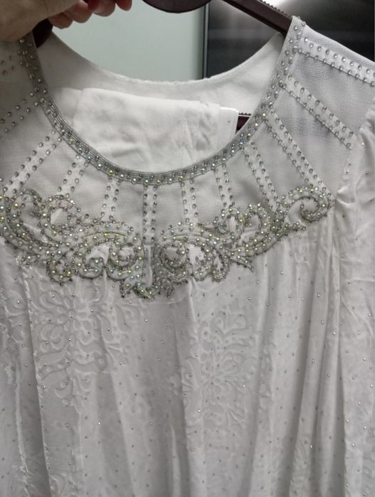 Белое платье для келинок новое