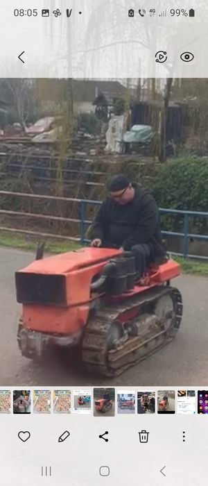Vând tractoraș pe senile