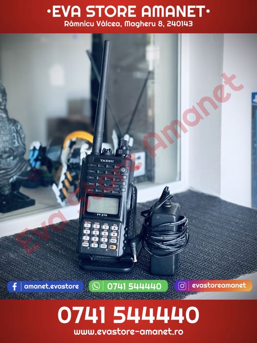 Stație radio / Transciever portabilă robustă IPX7 YAESU FT-270 VHF 144–146 MHz